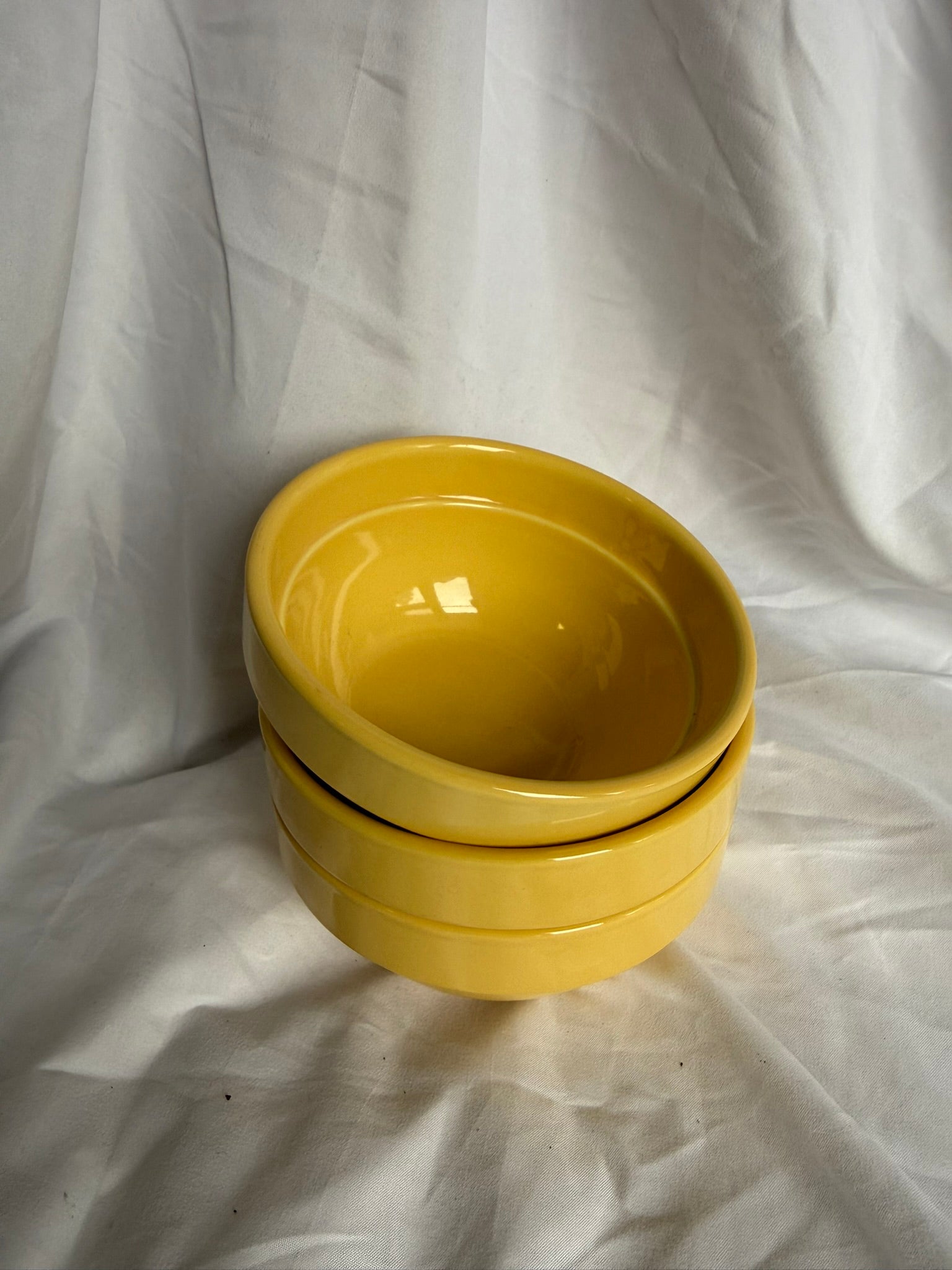 YELLOW DESSERT BOWLS SET OF 3