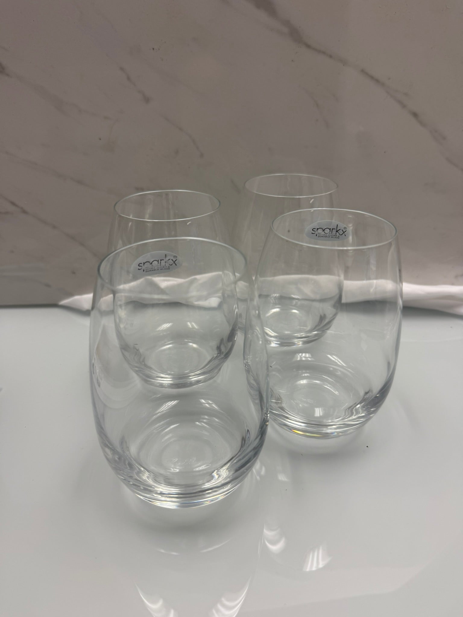 STEMLESS WINE GLASSES SET OF 4