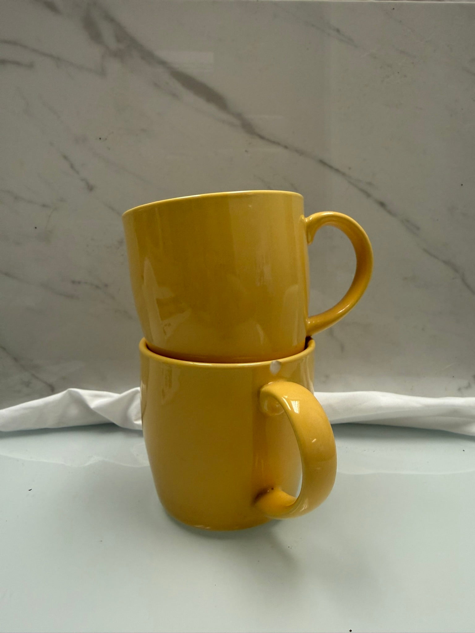 YELLOW MUGS SET OF 2