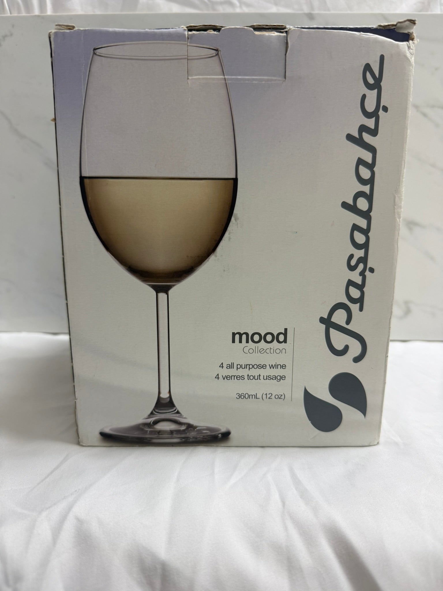 STEM WINE GLASSES IN BOX SET OF 4