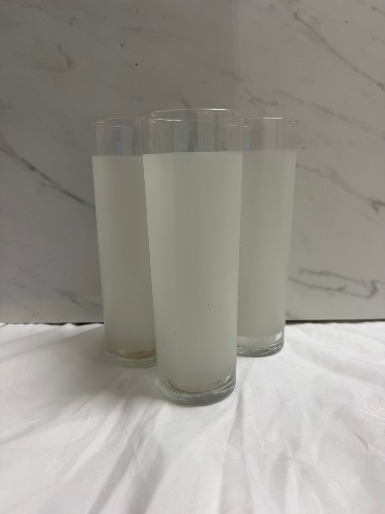FROSTED GLASSES SET OF 3