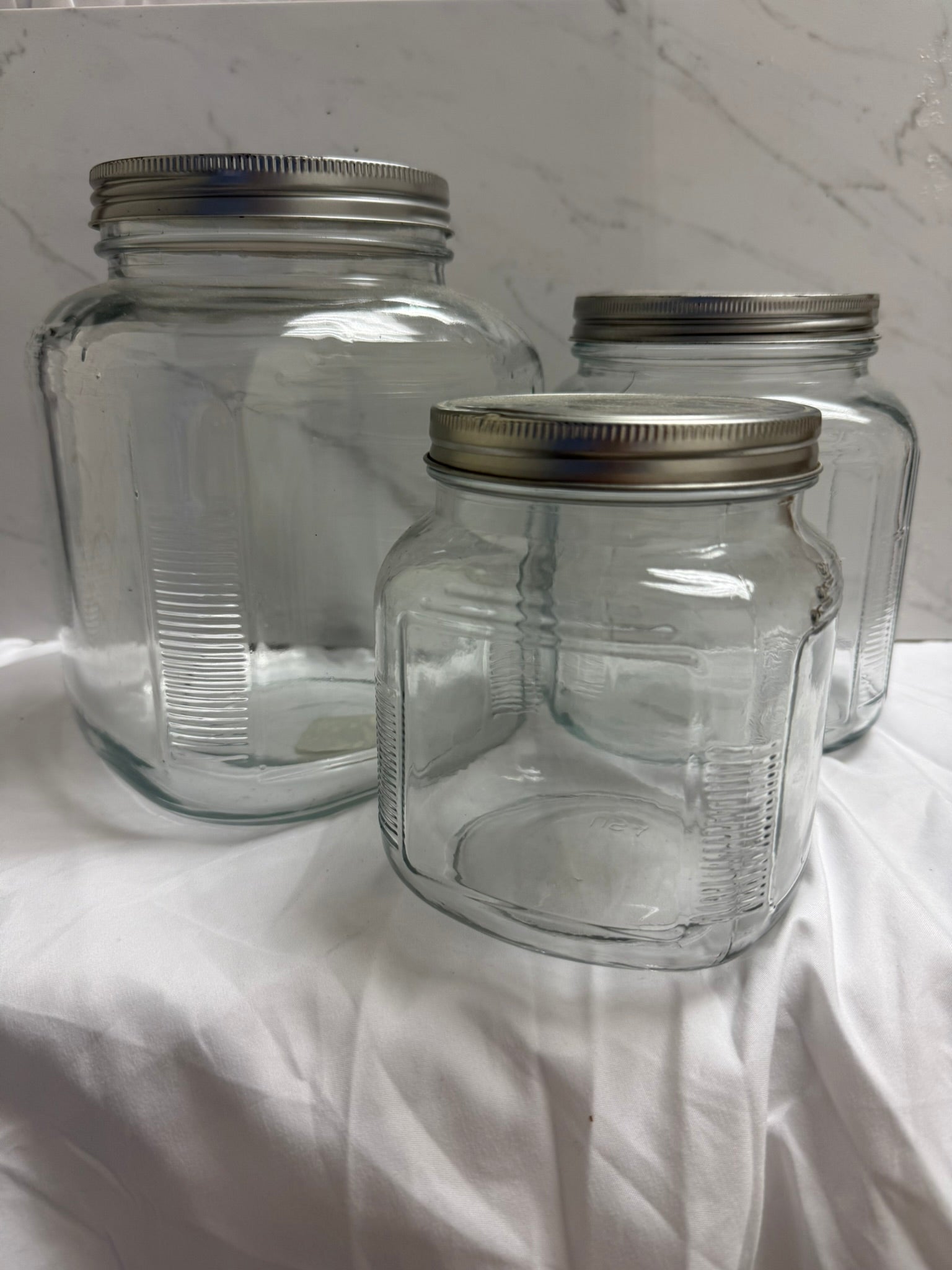 MASON JAR STORAGE CONTAINERS SET OF 3