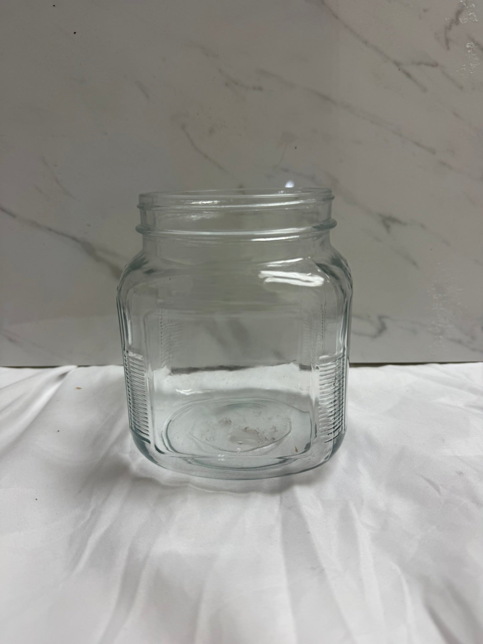 WIDE MOUTH GLASS STORAGE CONTAINER
