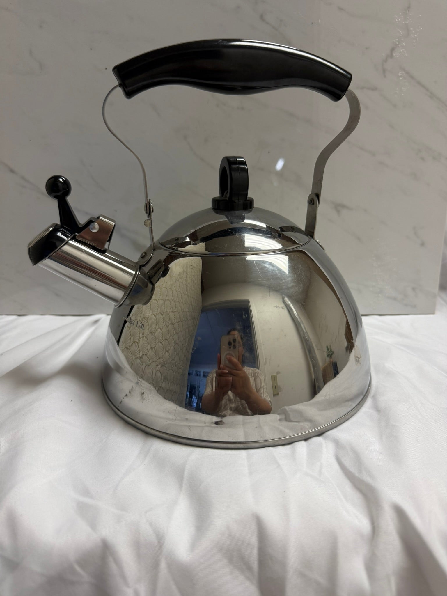 CHROME TEA KETTLE