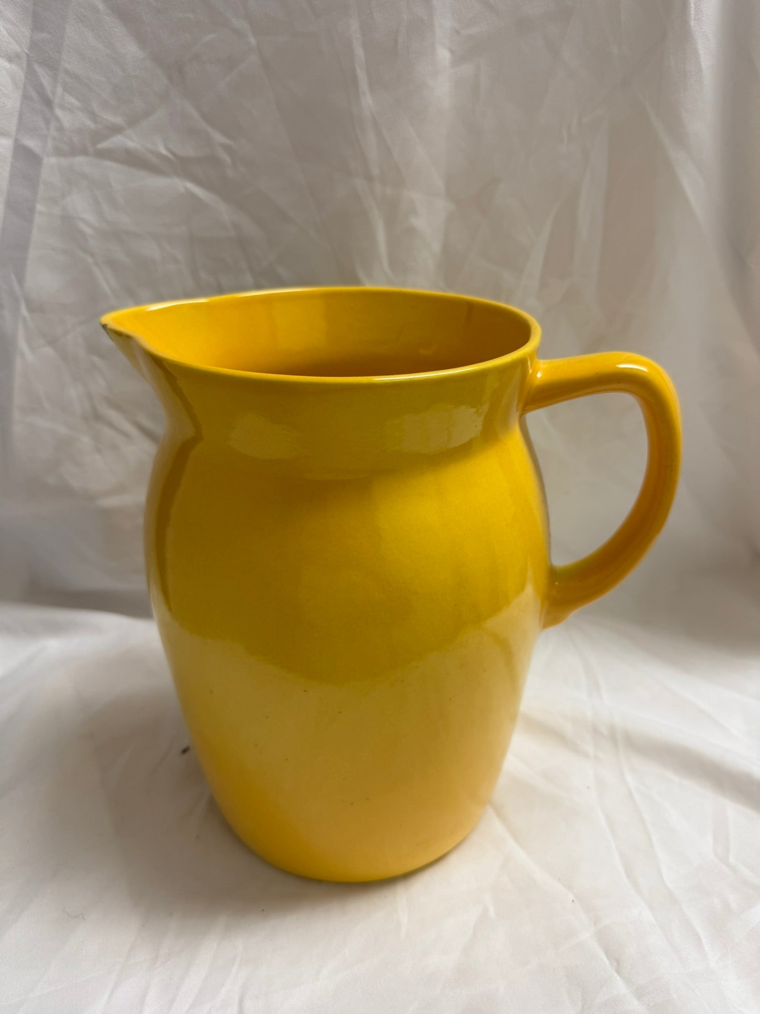 YELLOW PITCHER VASE