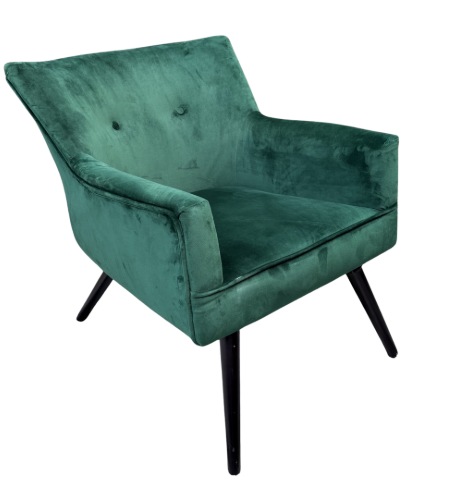 EMERALD MID-CENTURY MODERN TUFTED VELVET SIDE CHAIR