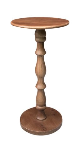 WOODEN SPINDLE DRINK TABLE (SINGLE)