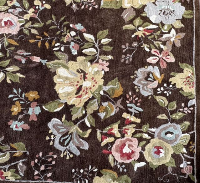 COLORFUL FLORAL AREA RUG