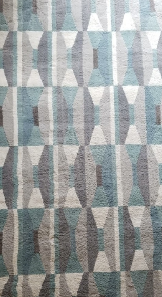 GEOMETRIC BLUE AREA RUG