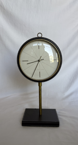 LEATHER STANDING CLOCK