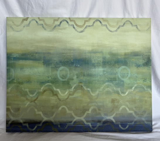 COOL TONES WITH PATTERN CANVAS