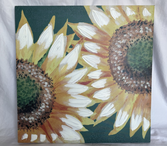 SUNFLOWERS FOR TWO CANVAS