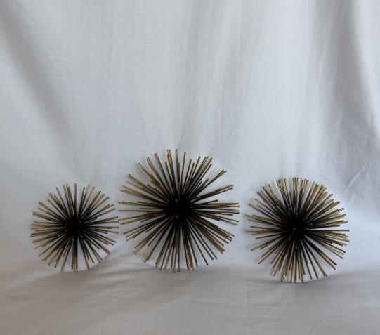 3D SUNBURST WALL ART SET OF 3