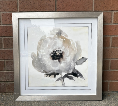 PINK FLOWER (SILVER FRAME)