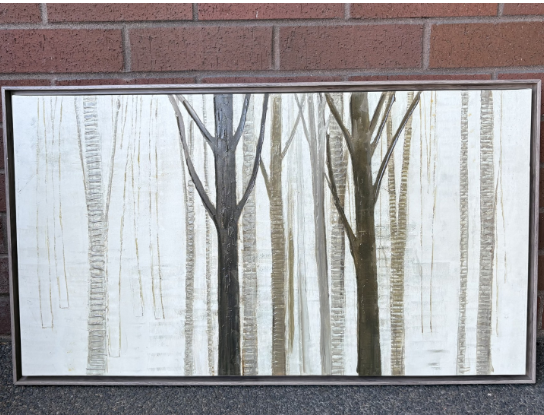 SKINNY TREES CANVAS (WOODEN FRAME)