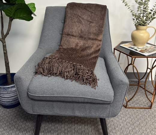 DARK GREEN CORDUROY BLANKET