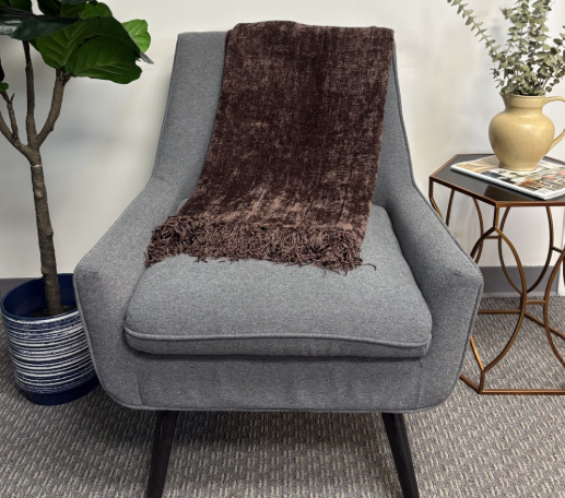 DARK GREEN SILK BLANKET