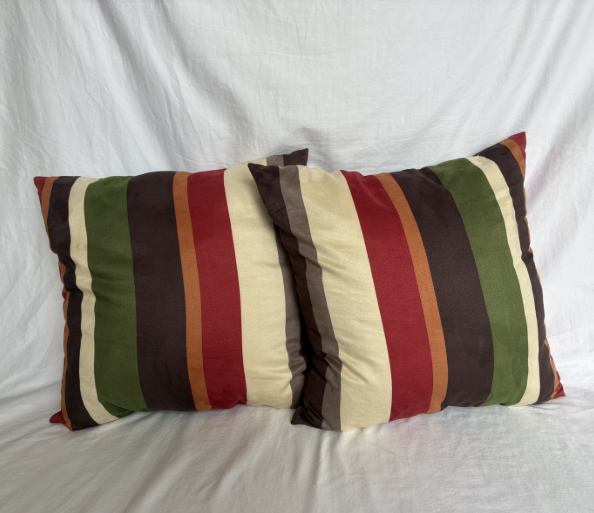 MULTICOLOR WARM TONES PILLOWS SET OF 2