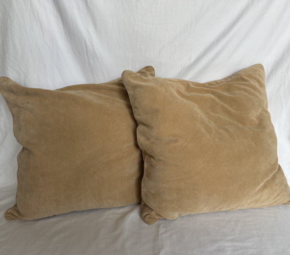 SOFT BROWN PILLOW SET OF 2
