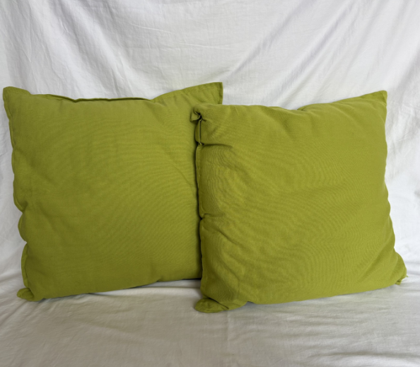 BRIGHT GOLD TONED PILLOW SET OF 2