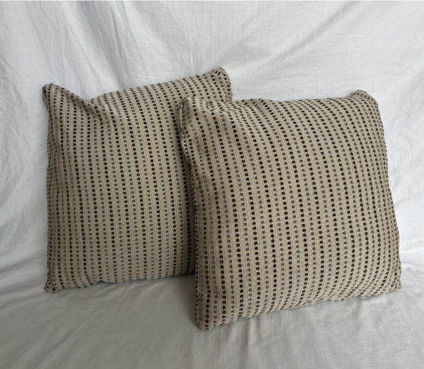 MINI SQUARE DESIGN PILLOWS SET OF 2