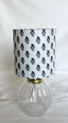 PURPLE FLOWER DESK LAMP