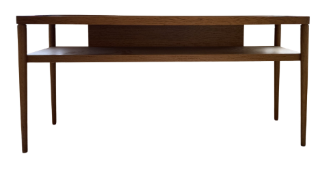 WOODEN CONSOLE TABLE WITH SHELF