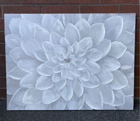 WHITE FLOWER CANVAS
