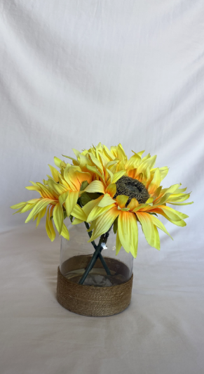 FARMHOUSE SUNFLOWER JAR