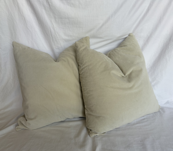 CREAM COLORED PILLOWS SET OF 2