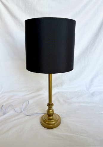 GOLD AND BLACK TABLE LAMP (SINGLE)